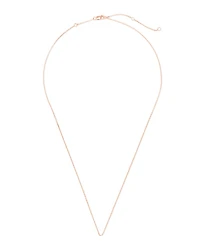 18 Inch Thin Chain Necklace in 18k Rose Gold Vermeil