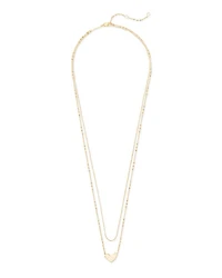 Ari Heart Multi Strand Necklace in Sterling Silver