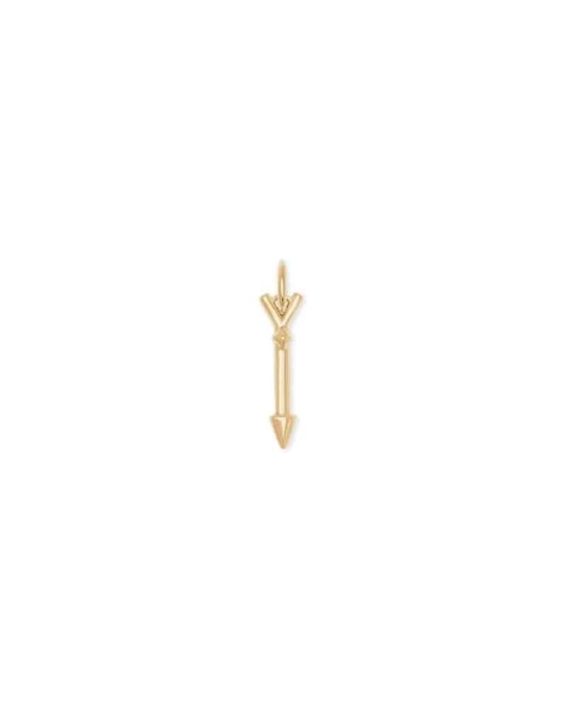 Zoey Arrow Charm in 18k Yellow Gold Vermeil