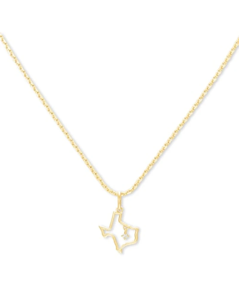 Texas Charm Necklace 18k Yellow Gold Vermeil