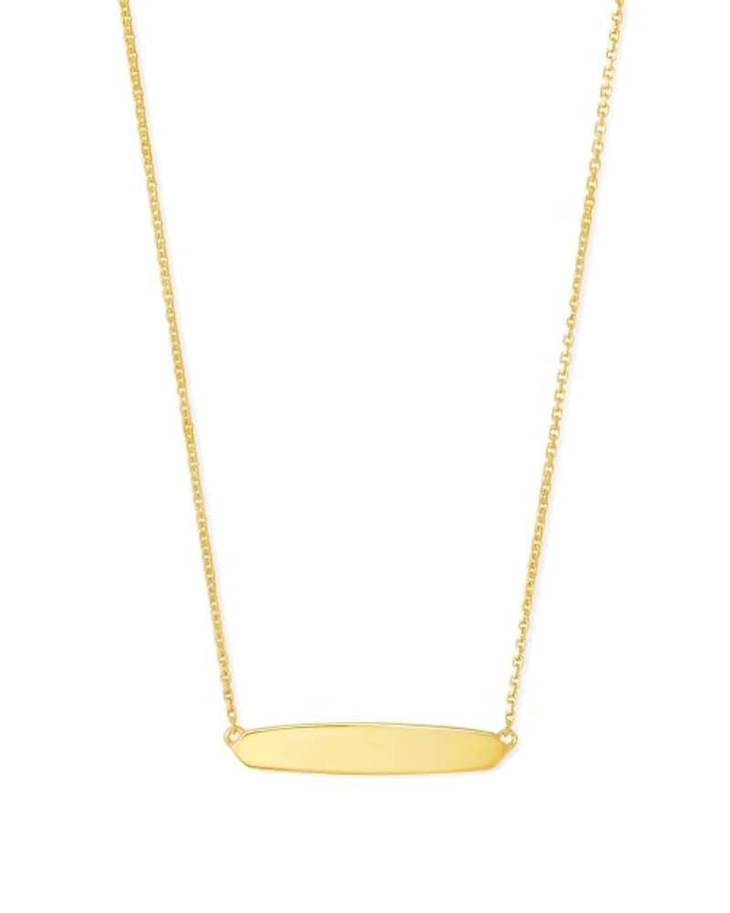 Optimist Mattie Bar Pendant Necklace in 18k Gold Vermeil