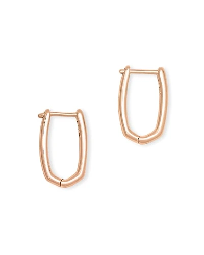 Ellen Huggie Earrings in 18k Rose Gold Vermeil