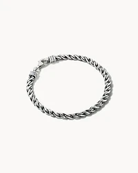 Beck Rope Chain Bracelet Oxidized Sterling Silver