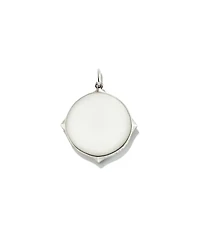 Matilda Sterling Silver Stone Charm in Ivory Mother-Of-Pearl