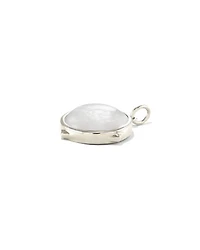 Matilda Sterling Silver Stone Charm in Ivory Mother-Of-Pearl