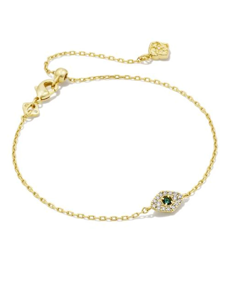 Ashrafa Eye Delicate Chain Bracelet