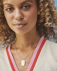 Folds Of Honor Pendant Necklace 18k Gold Vermeil