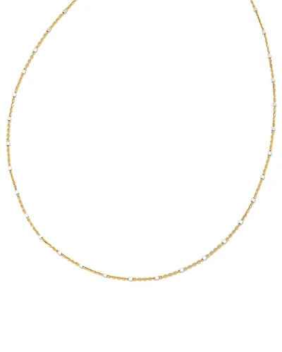 22 Inch Single Satellite Chain Necklace Mixed Metal
