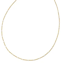 22 Inch Single Satellite Chain Necklace Mixed Metal