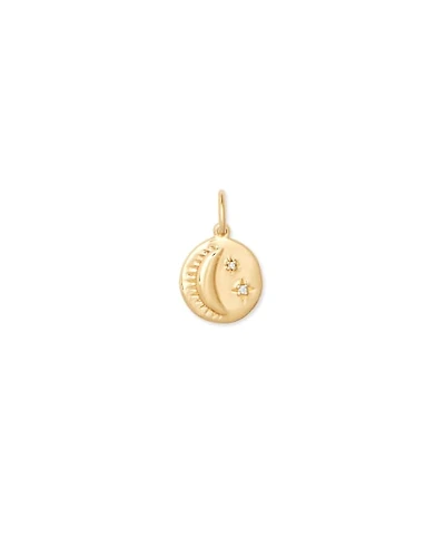 Celestial Coin Charm 18k Gold Vermeil