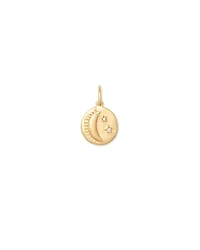 Celestial Coin Charm 18k Gold Vermeil