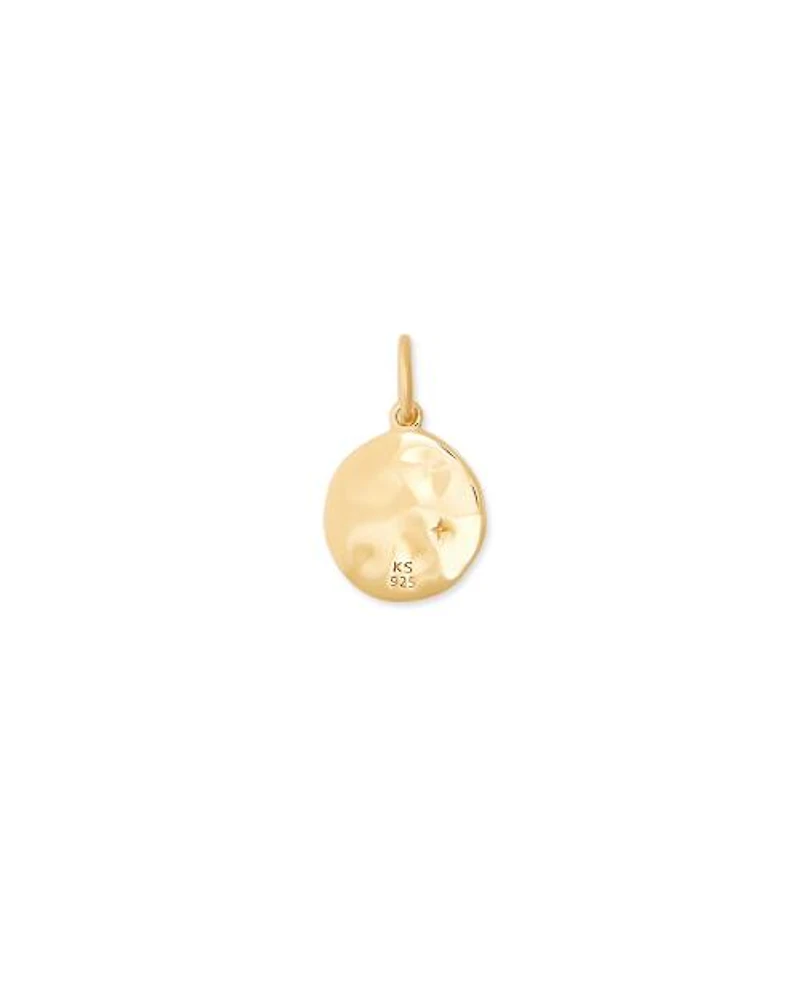 Celestial Coin Charm 18k Gold Vermeil
