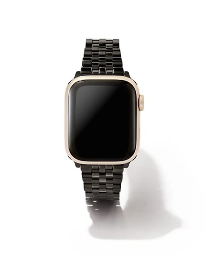 Alex 5 Link Watch Band Black Stainless Steel