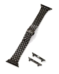 Alex 5 Link Watch Band Black Stainless Steel
