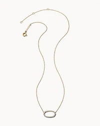 Elisa Open Frame Pendant Necklace