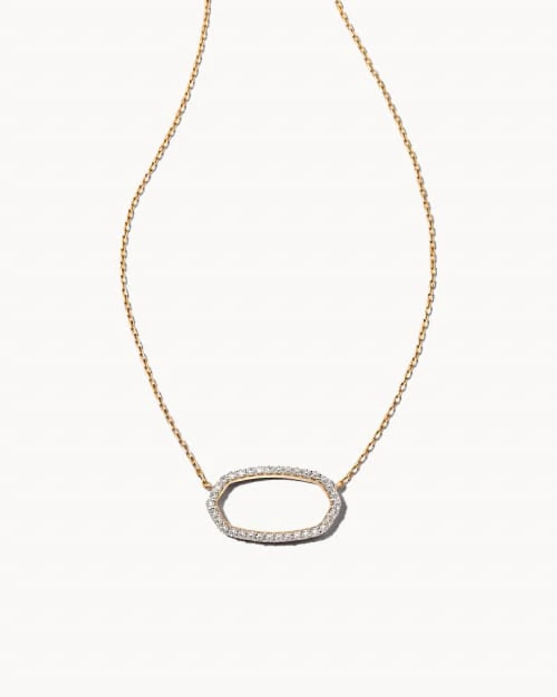 Elisa Open Frame Pendant Necklace