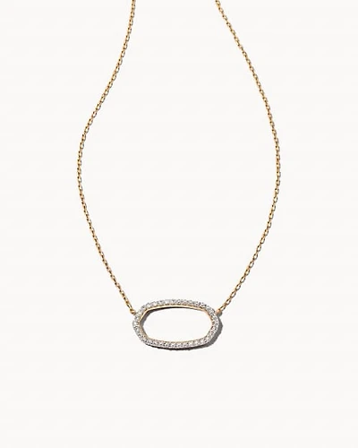 Elisa Open Frame Pendant Necklace