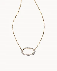 Elisa Open Frame Pendant Necklace