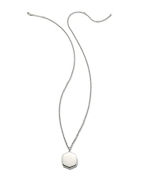 Davis Locket Charm Necklace 18k Yellow Gold Vermeil