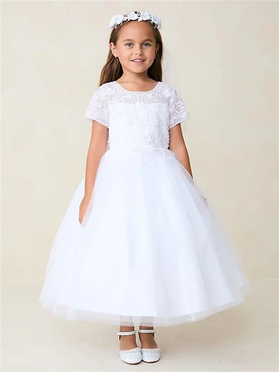 5883 SIZE: 2-16 COLORS:WHITE, IVORY