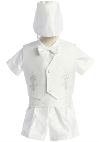 FG418 Baptism Sets (Shorts) SIZE:3M-4 COLOR: White Only