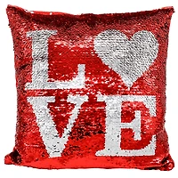 L<3VE Sequin Pillow