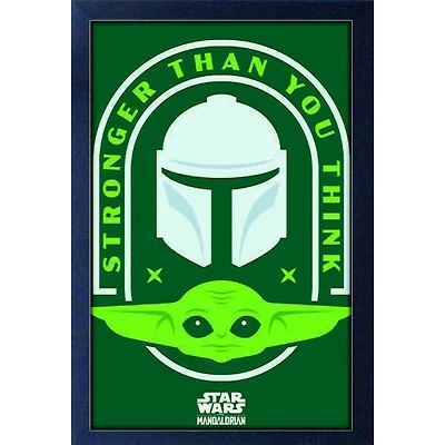 Star Wars: The Mandalorian Stronger Than 13″ x 19″ Framed Wall Art