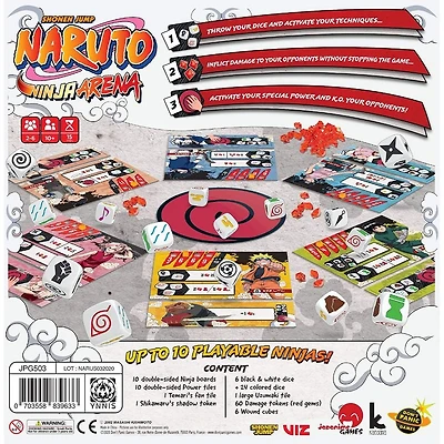 Naruto, Ninja Arena Dice Game