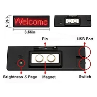 Tradeopia LED Name Message Tag