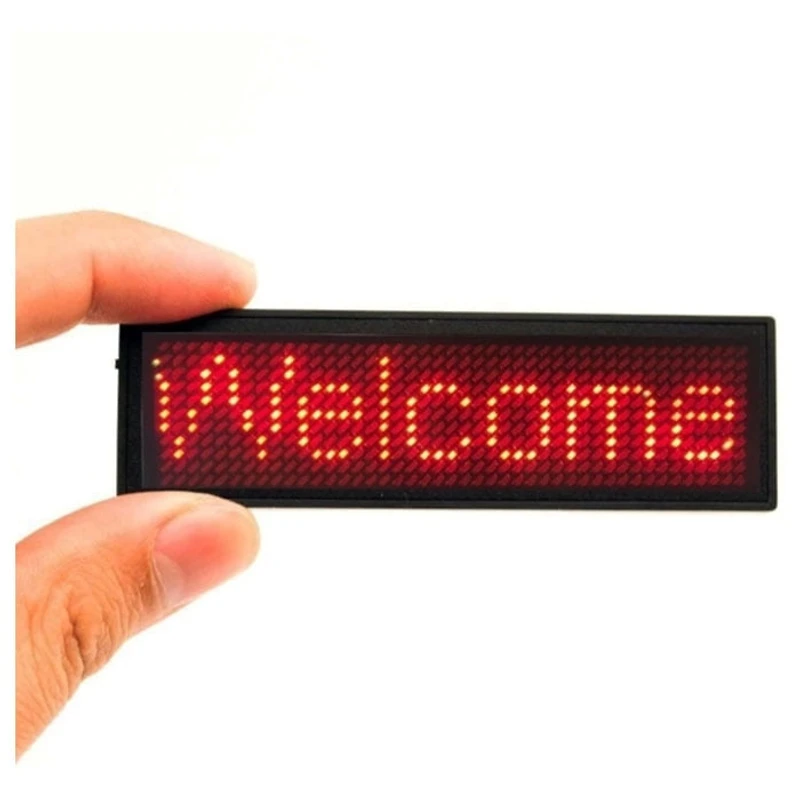 Tradeopia LED Name Message Tag