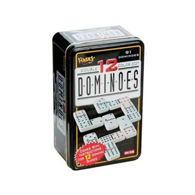 Dominoes Double 12 in Tin