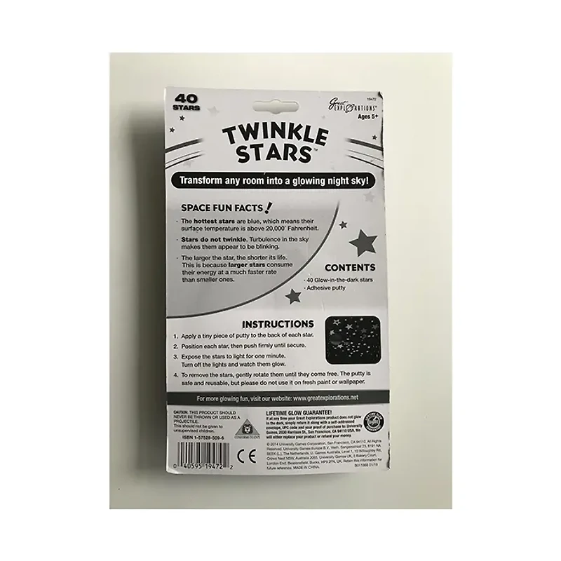 Twinkle Glow in the Dark Stars Kit 40 pcs