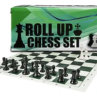 Chess Set in Tube, Portable Play-Anywhere Chess