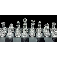 Chess Set Glass 35×35 cm