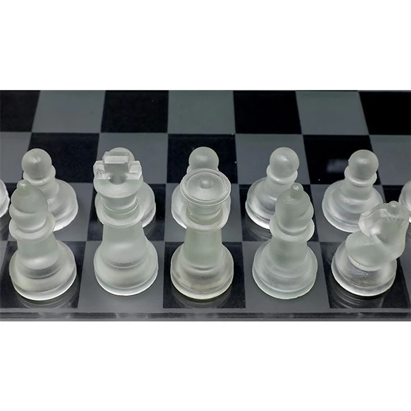 Chess Set Glass 35×35 cm