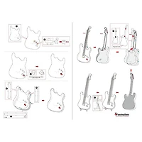 Metal Earth Electric Lead Guitar 3D Model Kit