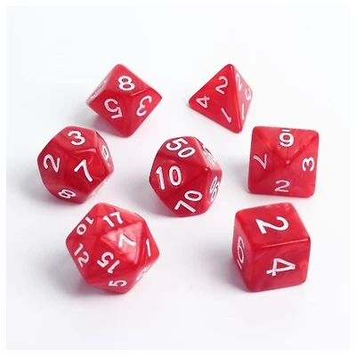 D&D Polyhedral Pearl Dice Set Assorted Colors (Random Pick)