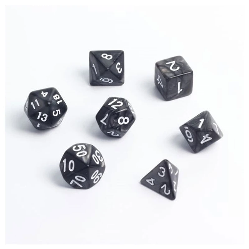 D&D Polyhedral Pearl Dice Set Assorted Colors (Random Pick)