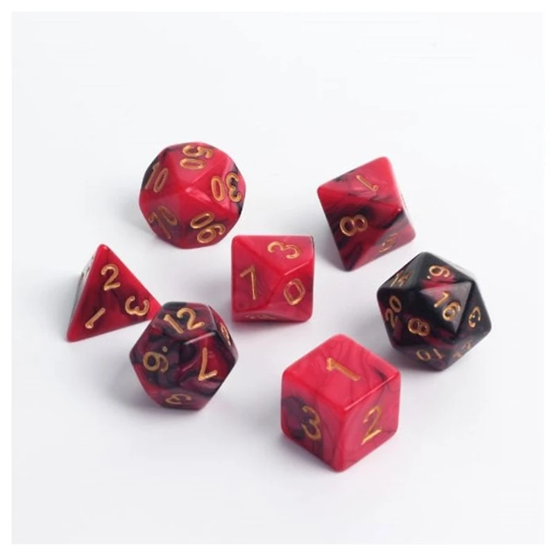 D&D Polyhedral Pearl Dice Set Assorted Colors (Random Pick)