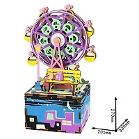 3D Wooden Puzzle Music Box Ferris Wheel