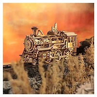 3D Wooden Puzzle – Wind Up Train Locomotive