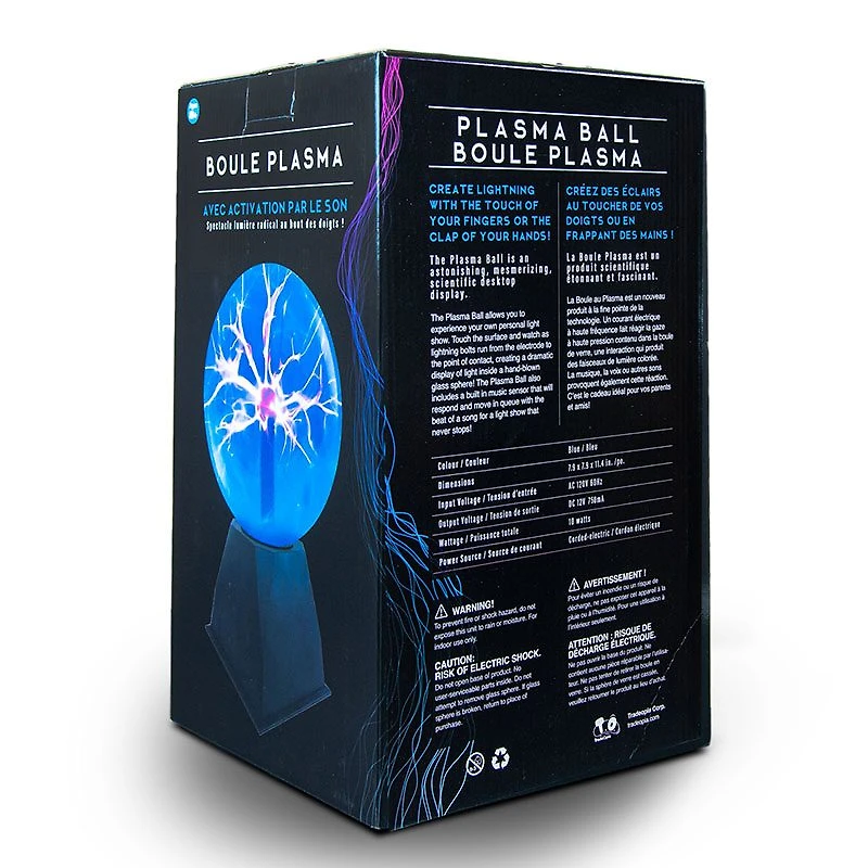 Plasma Ball Touch and Sound Sensitive Globe Inch