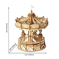 3D Wooden Puzzle – Merry-Go-Round