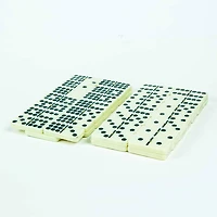 Dominoes Double 9 Black and White