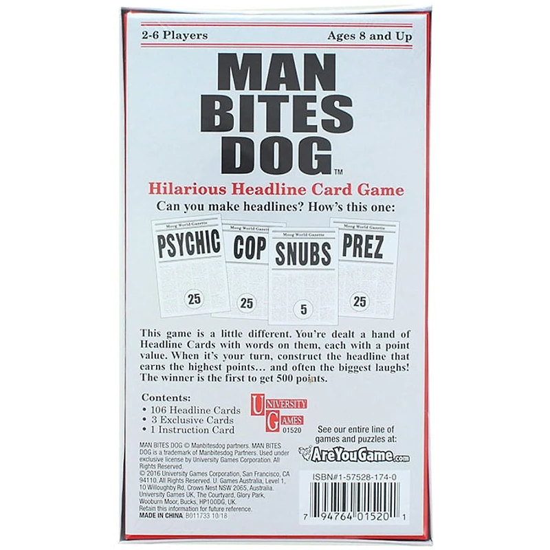 Man Bites Dog Card Game
