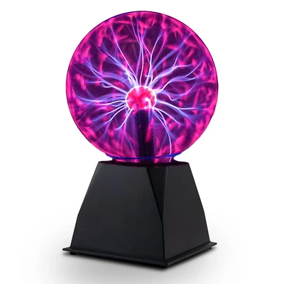 Purple Plasma Ball Touch and Sound Sensitive Globe 6 Inch