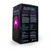 Purple Plasma Ball Touch and Sound Sensitive Globe 6 Inch