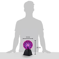 Purple Plasma Ball Touch and Sound Sensitive Globe 6 Inch
