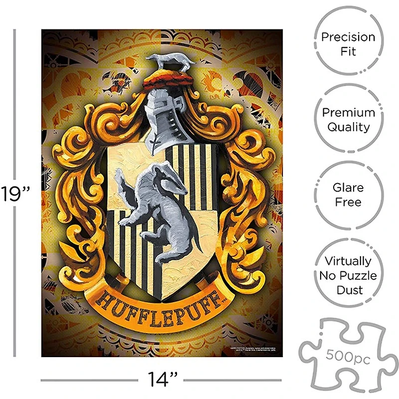 Harry Potter Puzzle Hufflepuff Crest (500 Piece Jigsaw Puzzle)