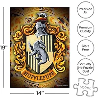 Harry Potter Puzzle Hufflepuff Crest (500 Piece Jigsaw Puzzle)